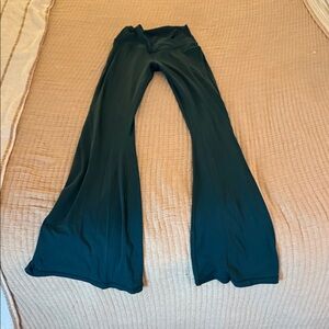 Hunter green Flared Pants